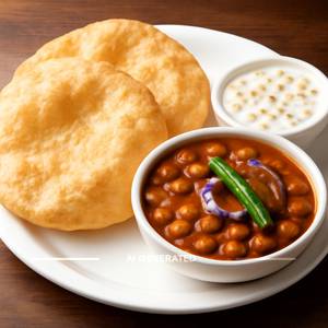 Chole Bhatura + Boondi Raita                                 