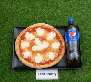 Margherita Pizza [8 Inches] & Pepsi Soft Beverage [400 Ml]