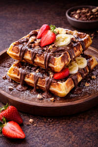 Nutella Waffle (2 Pcs)