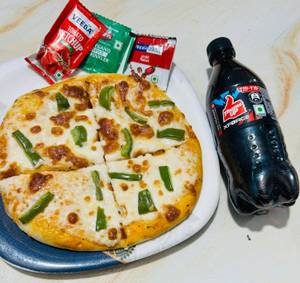 Cheese Capsicum Pizza + Cold 250 Ml