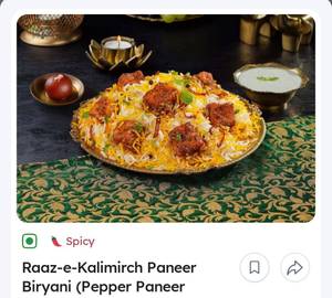 HYDERABADI CHICKEN DUM  ROAST BIRYANI ( 2 PIECE )