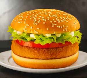 Crispy aloo tikki burger