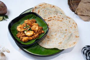 Kerala Parota (2) + Prawns Sukka