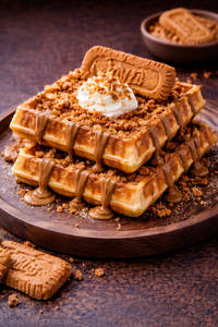 Biscoff Waffle (2 Pcs)
