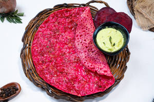 Beetroot Neerdosa(2) + Chutney Combo