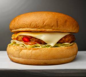 Veggie burgers with cheese