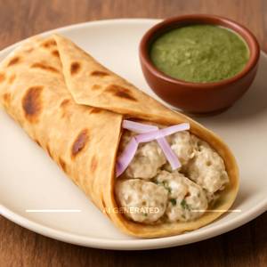 Chicken Malai Tikka Roll (1piece)