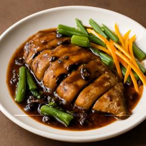 Slice Pompfret Black Bean Sauce Full