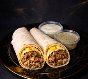 Egg chicken shawarma