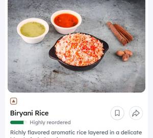 HYDERABADI CHICKEN DUM BIRYANI ( 2 PICES ) ( half  )