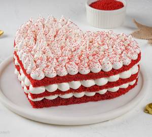 Red Velvet Heart Shape Cake