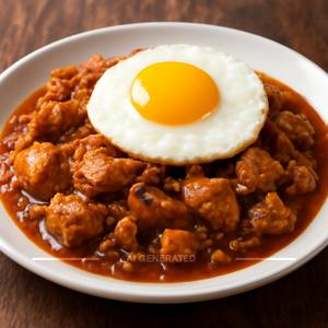 Chicken American Chopesey With Fried Egg