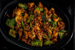 Mushroom Chilly Dry Fry