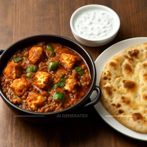 Kadhai Paneer + Raita + Butter Naan [1 Piece]