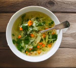 Veg lemon coriander soup