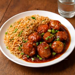 Chicken Manchurian Rice                 