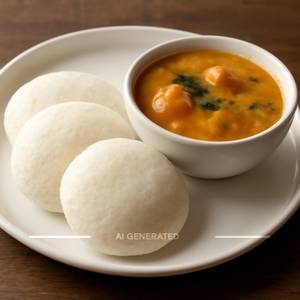 Idli Sambar [ 4 Pcs ]