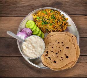 Paneer Bhurji Thali Non 1 Person