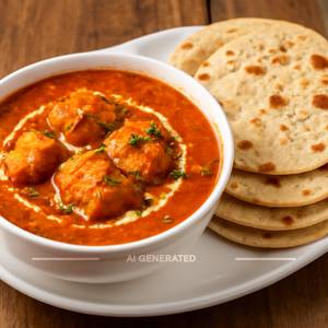 Chicken Tikka Masala + Roti (4 Pcs)