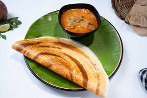 Plain Dosa (2) + Chicken Curry
