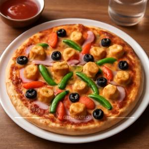 Chille paneer pizza