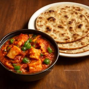 Kadai Paneer -4 Tawa Butter Roti
