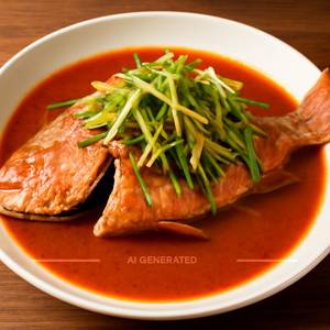 Full Steamed Red Snapper  Boneless With Ginger And Spring Onion