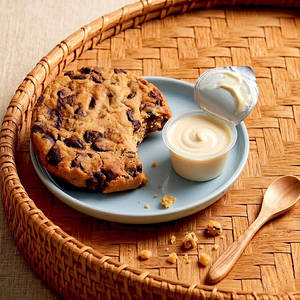 Creamy Indulgence | Milk Chocolate Chew Cookie + White Creamy Dip