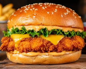 Cheesy Crispy Burger