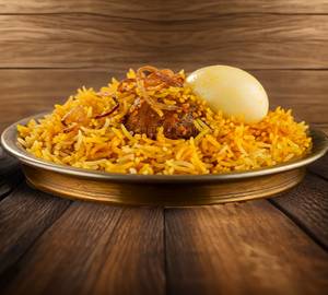 Mutton Egg Biryani With Gravy Mutton+beverage
