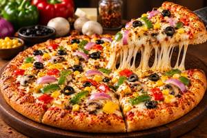 Topping pizza