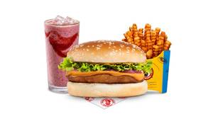 Chicken White Guy Burger Shake Meal