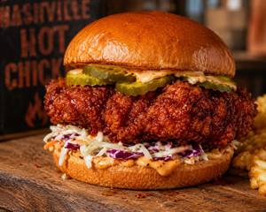 Nashville Hot Fried Burger