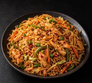 Chicken chilli garlic noodles