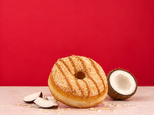 Toasted Coconut Ring Donut