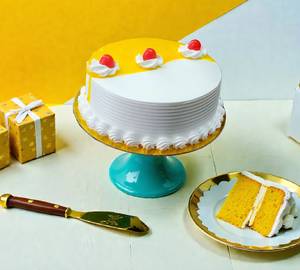 Eggless Pineapple Cake