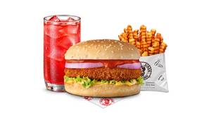 Bihari Gosht Mutton Burger Fruit Iced Tea Meal