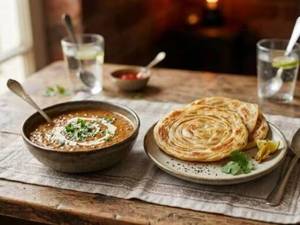 Dal Makhani With Laccha paratha