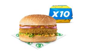 Veg Snacker Lover Pro  (Pack Of 10 Burgers)