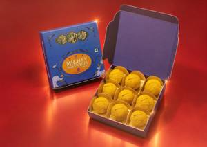 Mighty Motichur Laddu Box - Box of 9