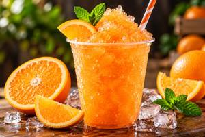 Orange slushy