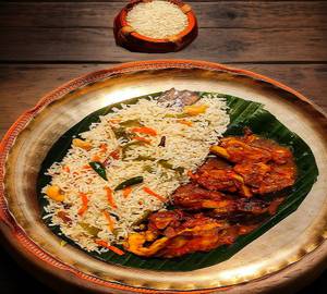 2pc Chicken Kassa + chicken Fried Rice +Salad + Soft Drink