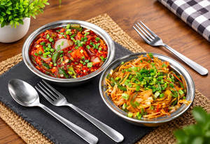 Chilli Panner Gravy + Veg Noodles Ml+300ml)