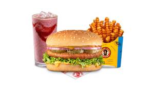 American Grilled Chicken Burger Shake Meal