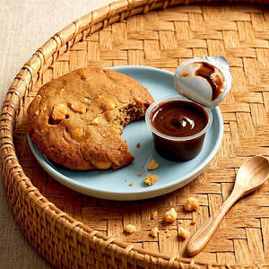 Nutty Caramel Bliss | Caramel Cashew Cookie + Dark Dip