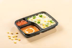 Cheese Corn Rice + Mexican Sauce