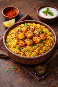Spicy Aloo Khichdi
