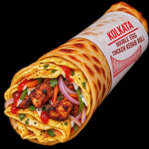 Kolkata Double Egg Chicken Roll