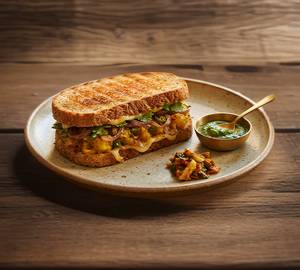 Whole Wheat Grilled Potato Onion Sandwich ( 1 Plate)