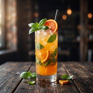 Orange Basil Mojito